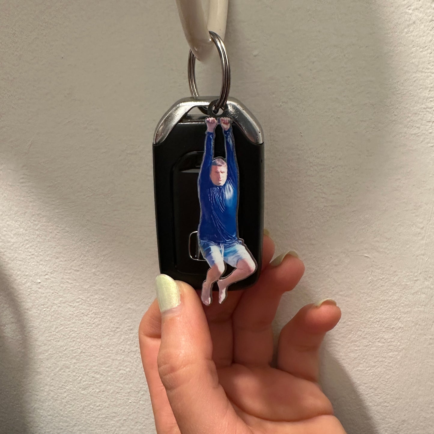 Zipline Ronnie Metal Keychain