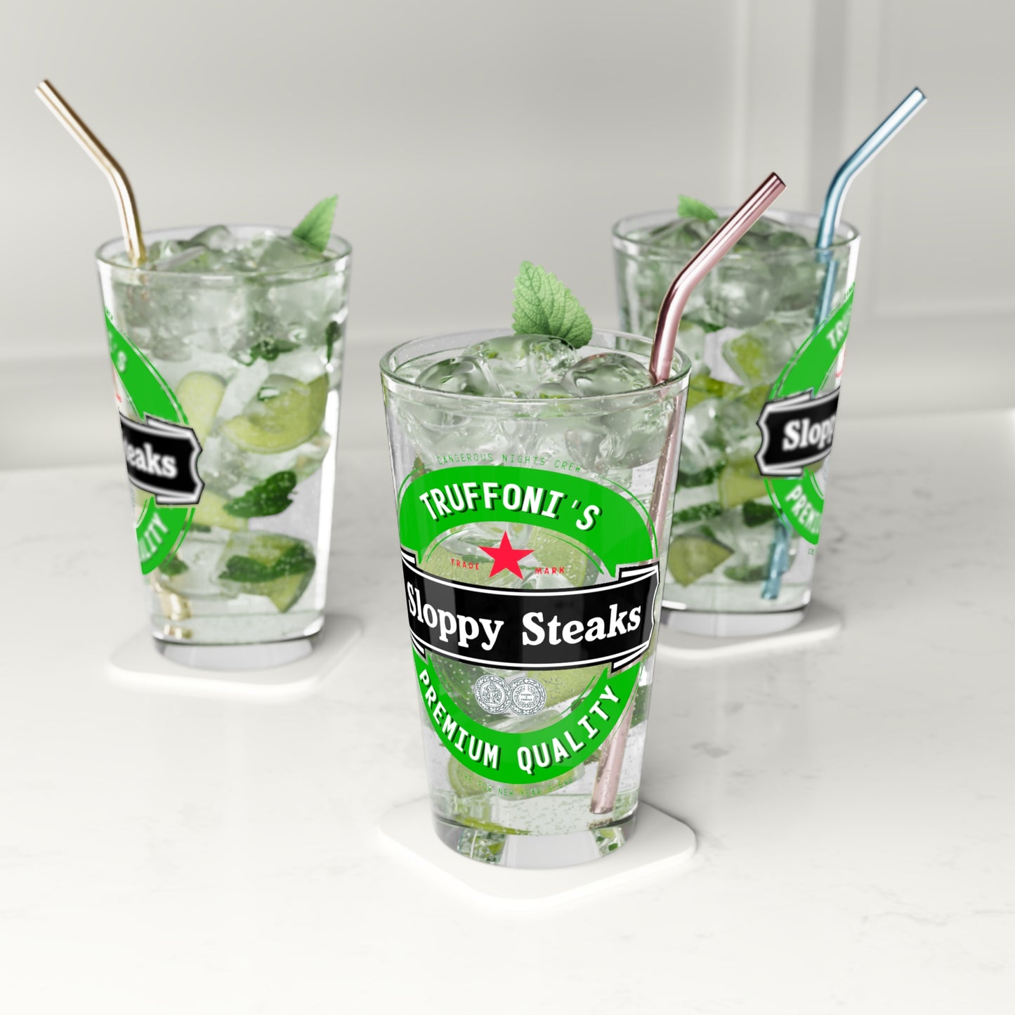 Truffoni's Sloppy Steaks Pint Glass