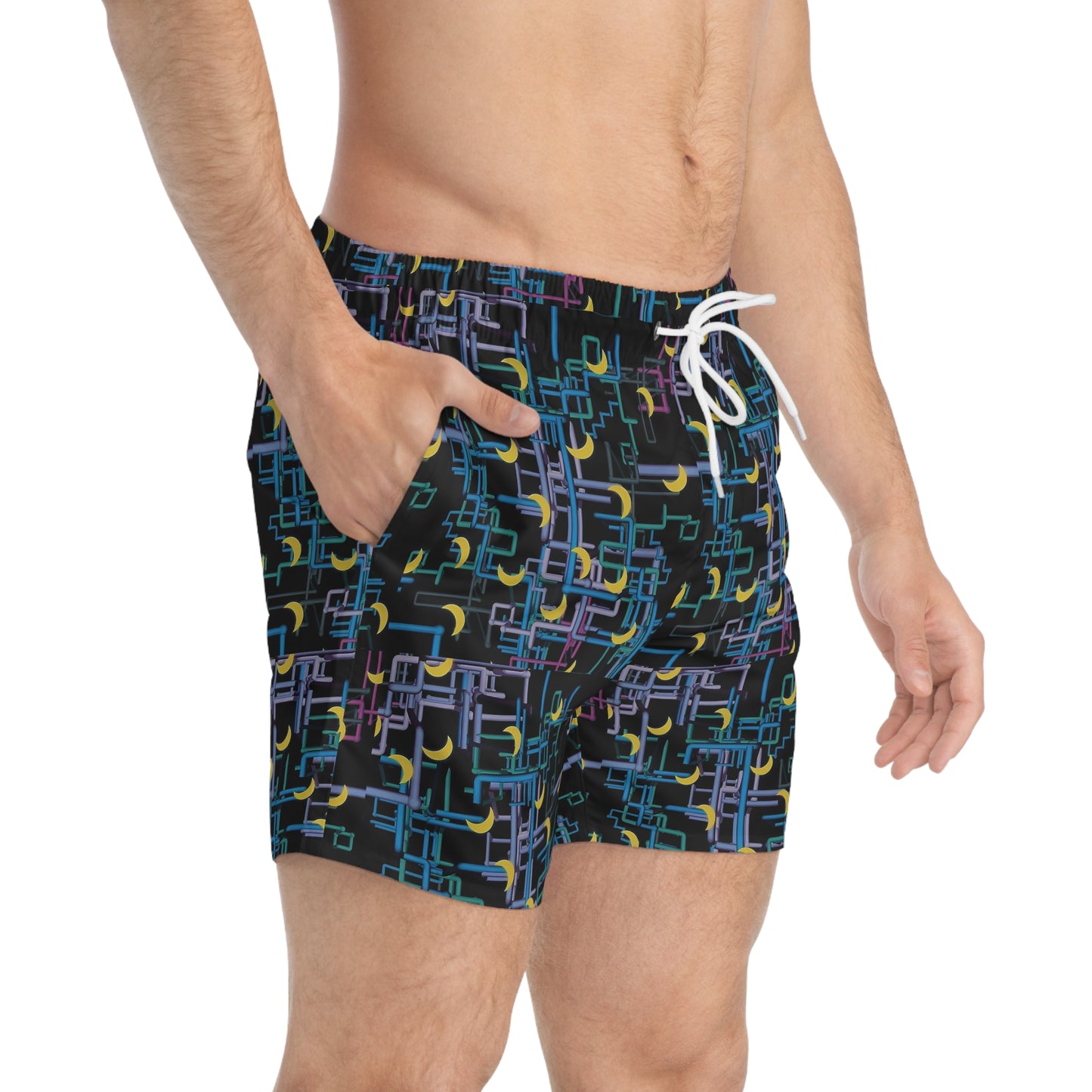 Dan Flashes Swim Trunks