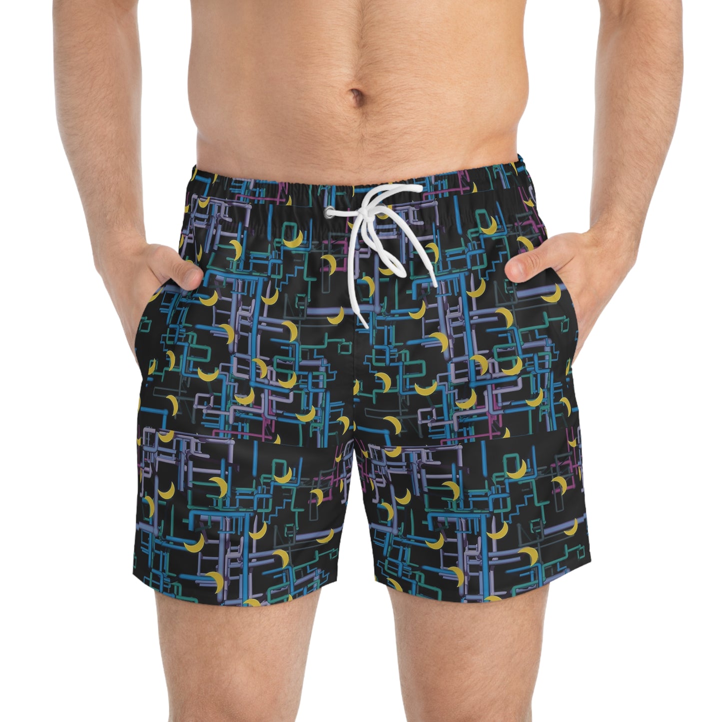 Dan Flashes Swim Trunks