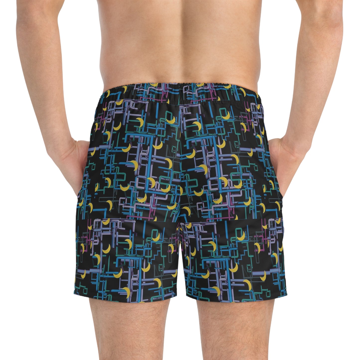 Dan Flashes Swim Trunks