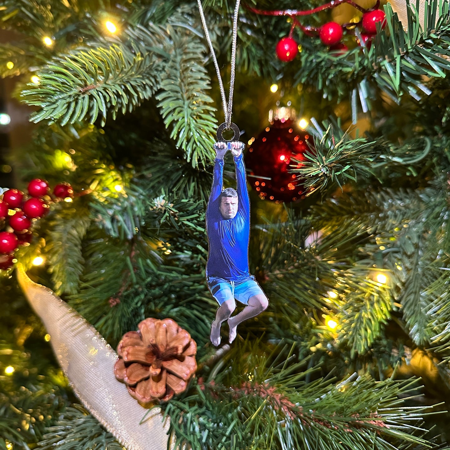 Zipline Ronnie Metal Ornament