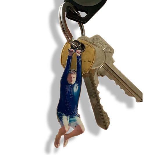 Zipline Ronnie Metal Keychain