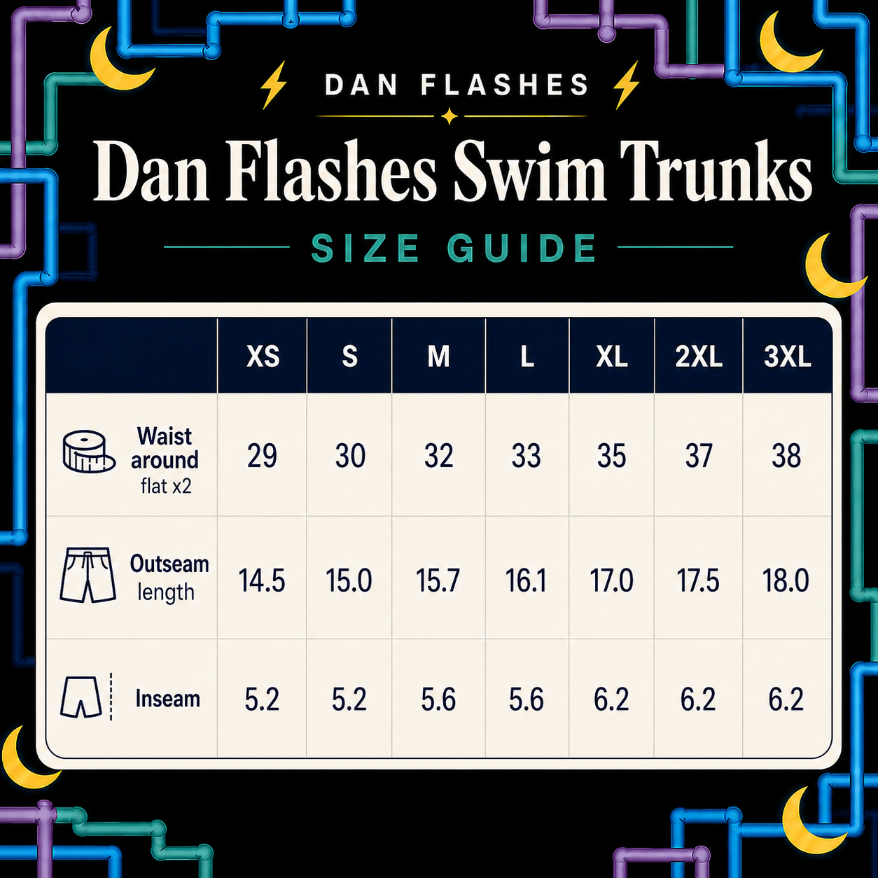 Dan Flashes Swim Trunks