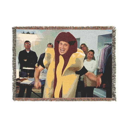 Hot Dog Suit Guy Woven Blanket